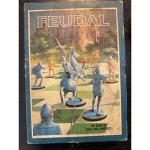 Feudal Vintage 1967 3M Board Game Of Siege & Conquest Complete Medieval Strategy